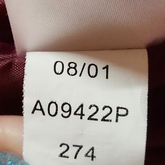 VTG Y2K The TOG Shop quilted jacket Size M Petite Color burgandy - Picture 12 of 13